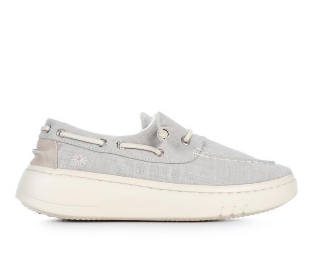 Women's Woz Ellen Boat Shoes in Ecru color