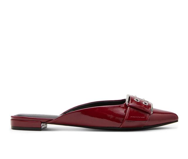 Women's Madden Girl Denveerr Flats in Red patent color