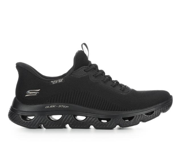Women's Skechers 117629 BOBS Arc Waves Slip In Sneakers in Black color