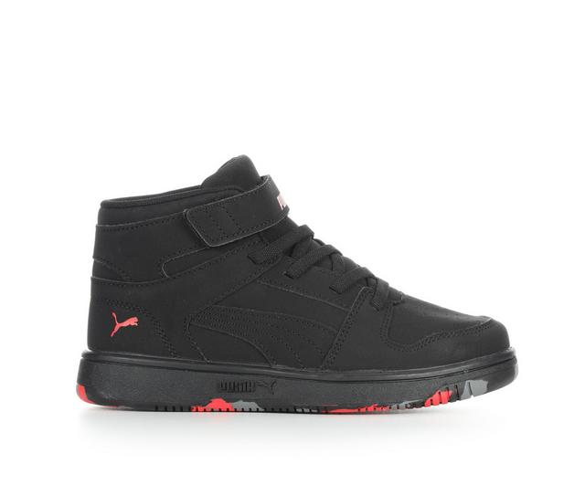 Boys' Puma Little Kid Puma Rebound Layup Marbleized Sneakers in Black/Multi color