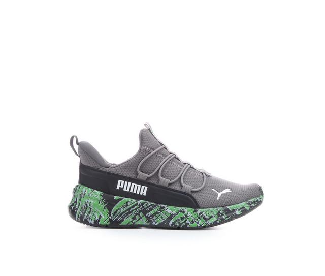 Boys' Puma One4All 2.0 Preschool Boys 10.5-3.5 Running Shoes in Gry/Green/Black color