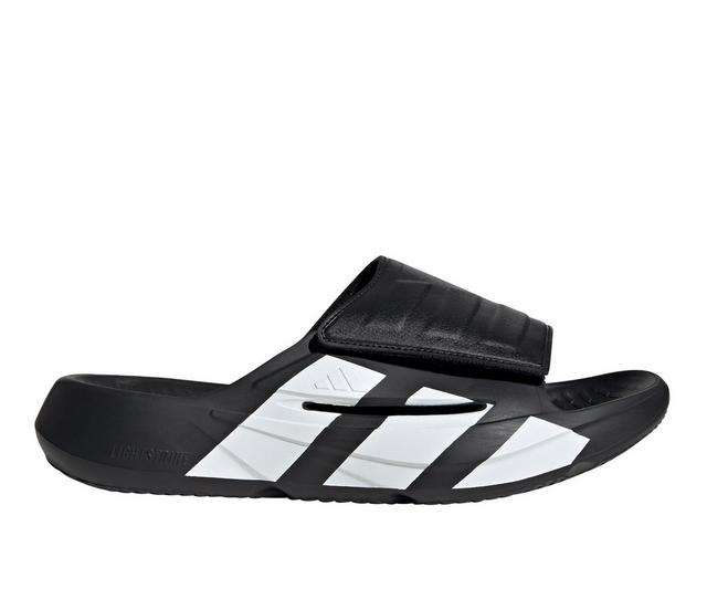 Adidas Lightblaze Slide Sport Slides in Core Black/Wht color