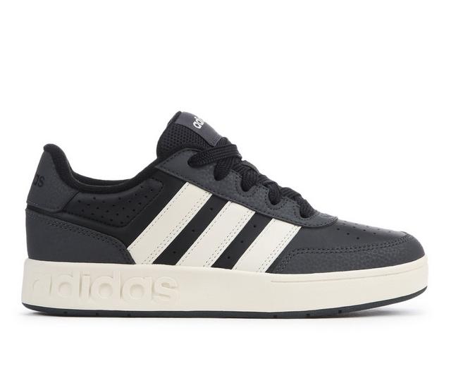 Boys' Adidas Big Kid Breakbase Junior Sneakers in Black/White color