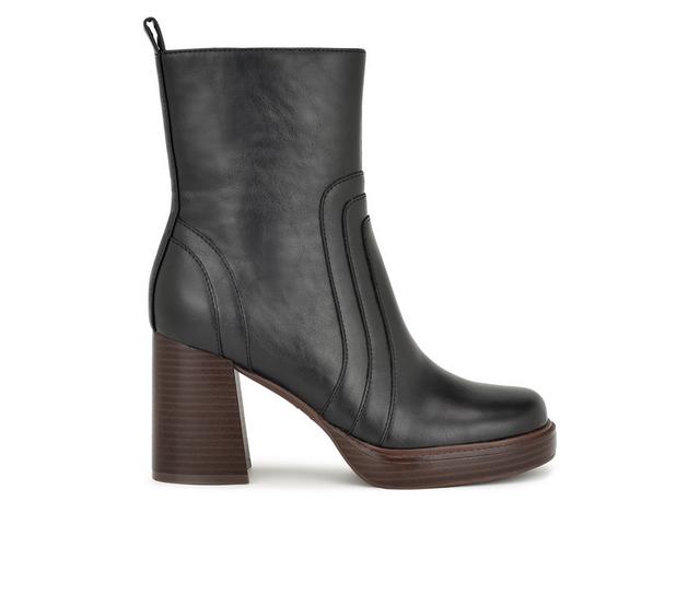 Women's Nine West Dalora Booties in Black color