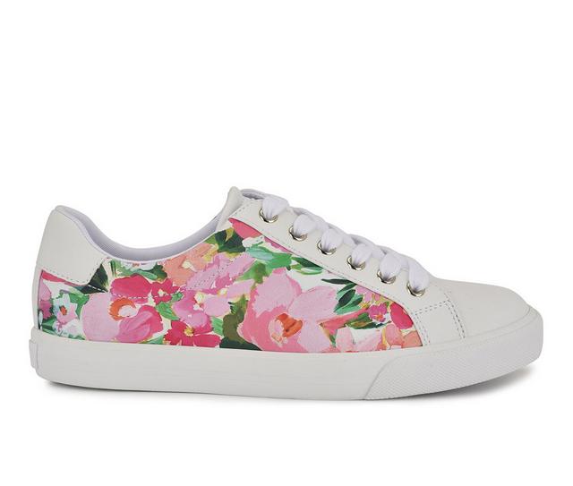 Women's Nine West Layna Lace Up Sneakers in Pk Spring Petal color