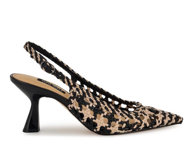 Women's Nine West Madalene Pumps in Black/Tan color