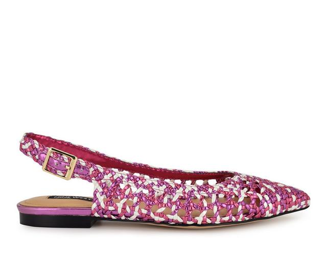 Women's Nine West Soel Flats in Pink Multi color