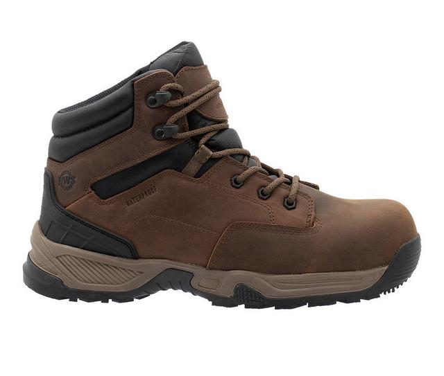 Men's Northside Garner II Mid St W Work Boots in Medium Brown color
