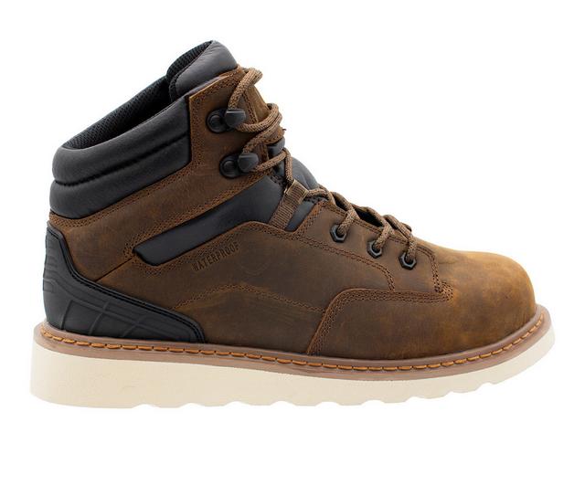 Men's Northside Garner Composite Toe Work Boots in Medium Brown color