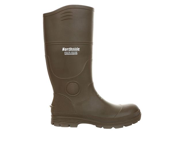Men's Northside Walcot Composite Safety Toe Work Boots in Dark Brown color