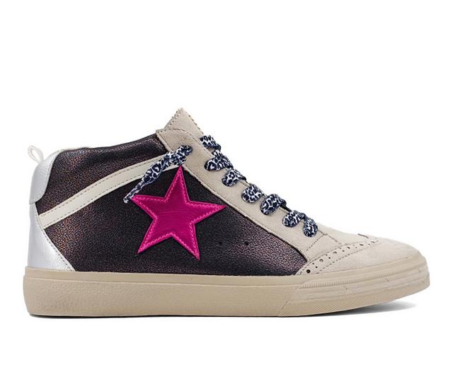 Women's Shu Shop Paulina High-Top Sneakers in Black silver color