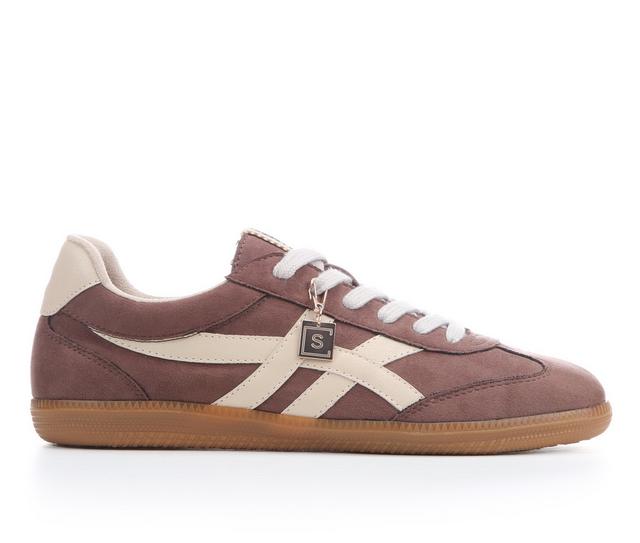 Women's Shu Shop Sasha Sneakers in Brown Suede color
