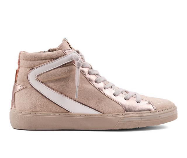Women's Shu Shop Rooney High-Top Sneakers in Beige suede color