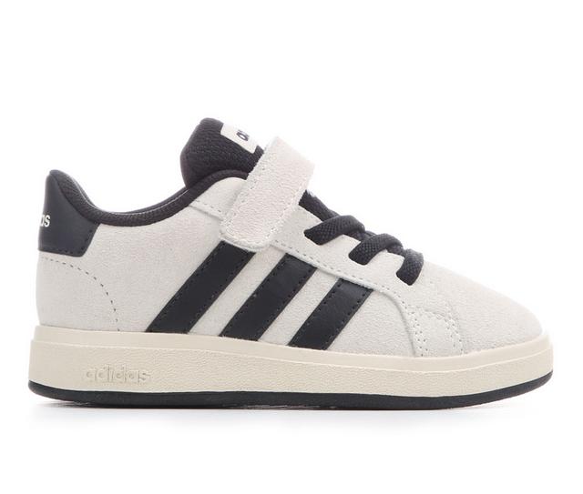 Kids' Adidas Toddler Grand Court 00's Sneakers in Wond Wht/Black color