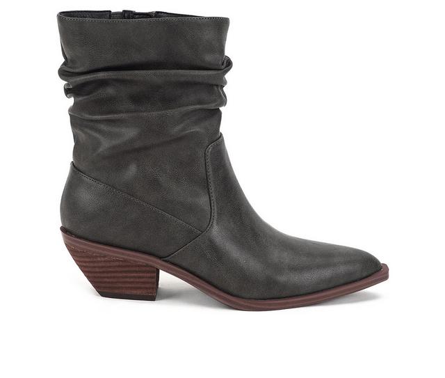 Women's Yellow Box Caralia Booties in Gray color