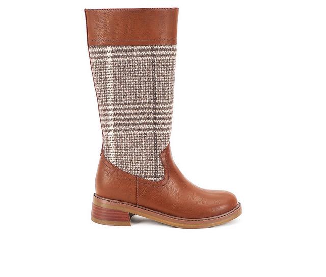 Women's Yellow Box Casita Knee High Boots in Tan color