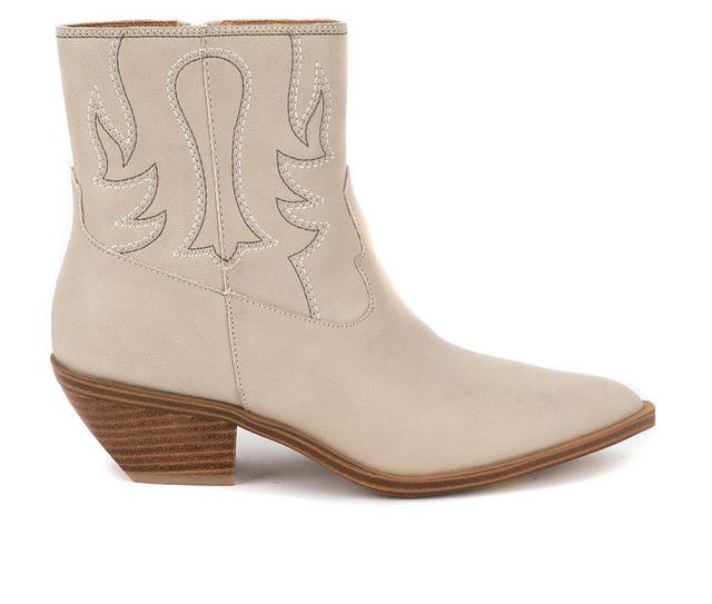 Women's Yellow Box Clifton Booties in Bone color