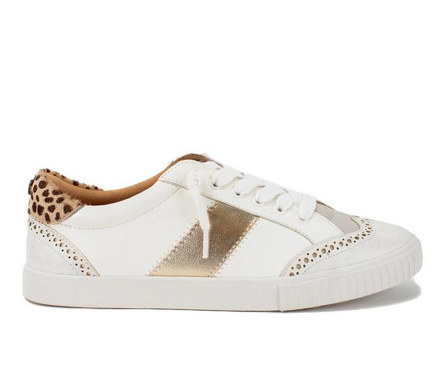 Women's Yellow Box Delfina Low-Top Sneakers in Cheetah color