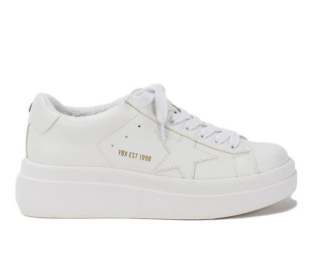 Women's Yellow Box Elonna Sneakers in White color