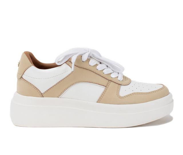 Women's Yellow Box Emma Sneakers in Natural color