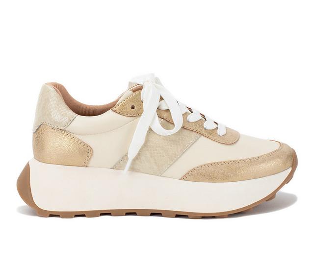 Women's Yellow Box Harrah Sneakers in Natural color