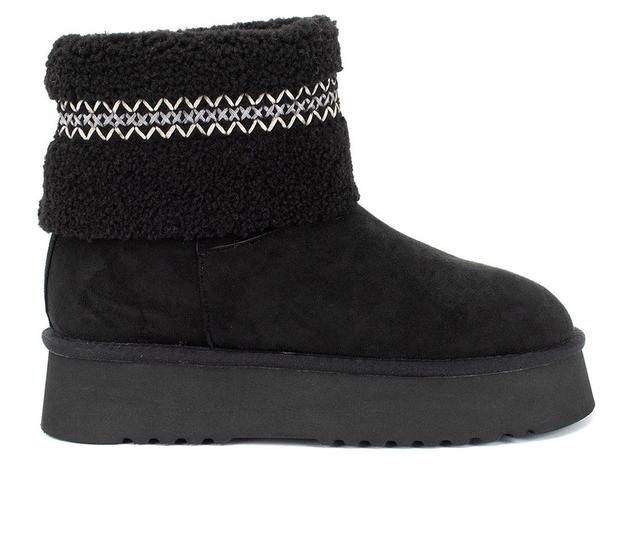 Women's Yellow Box Hiraya Boots in Black color