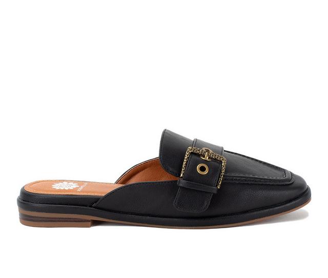 Women's Yellow Box Jardeen Loafers in Black color