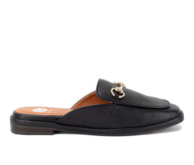 Women's Yellow Box Jolene Loafers in Black color