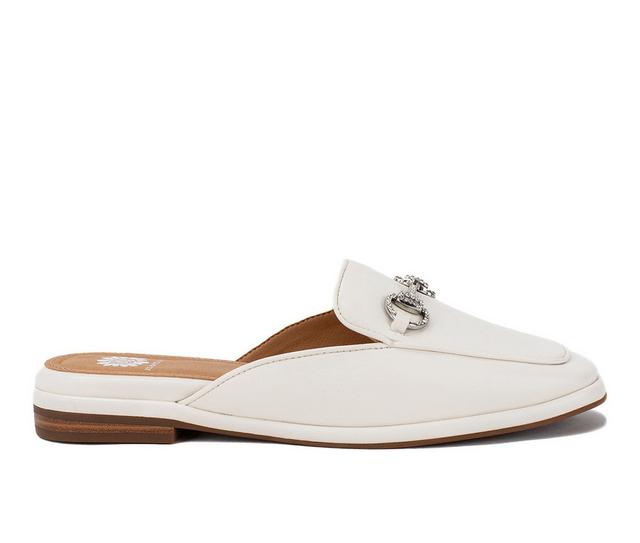 Women's Yellow Box Jolene Loafers in White color