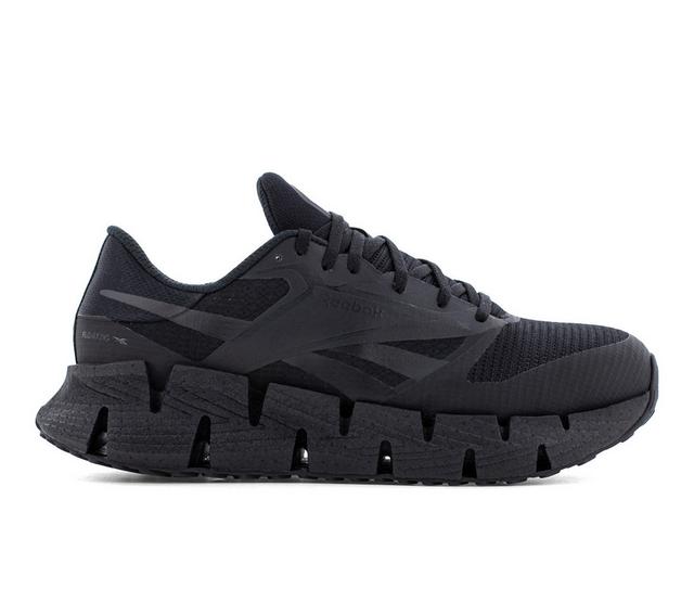 Women's REEBOK WORK FloatZig work women's Slip Resistant Shoes in Black color
