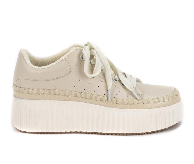 Women's Yellow Box Mayson Platform Sneaker in Sand color