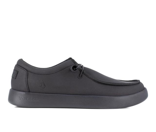 Men's Volcom Work Chill Soft Toe Work Shoes in Black color