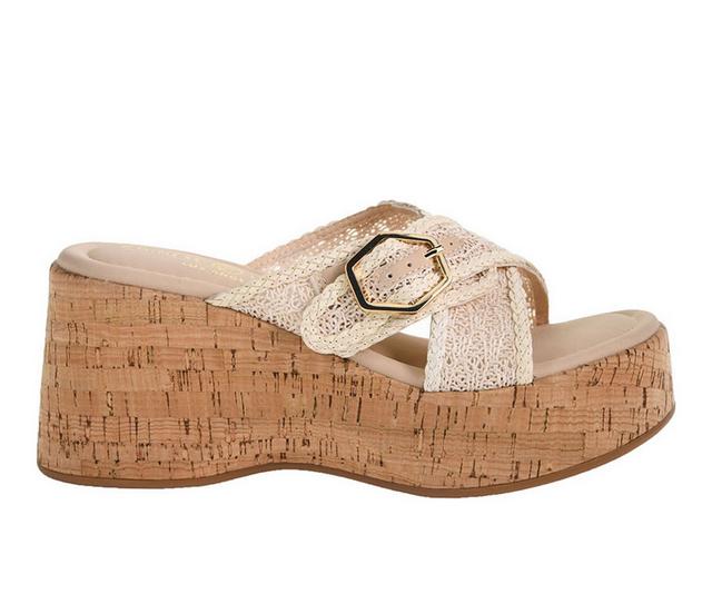 Women's Chinese Laundry LouLou Wedges in Cream color