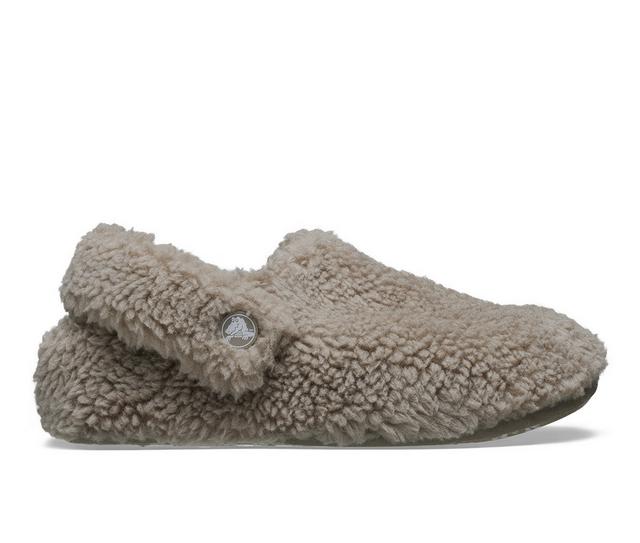 Crocs Classic Cozzzy Slipper 11-6 in Mushroom color