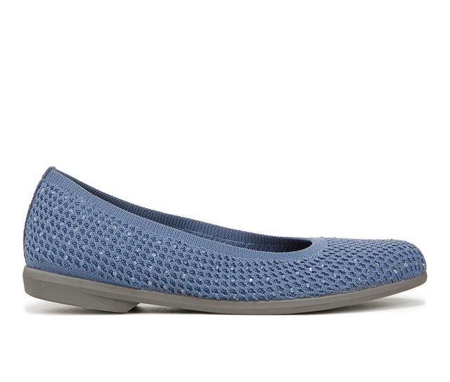 Women's LifeStride Kallie Flats in Elemental Blue color