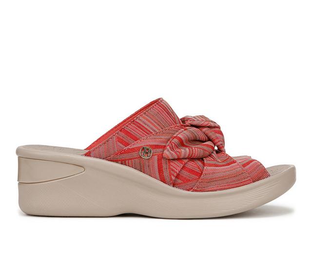 Women's LifeStride Smile Wedges in Coral Stripe color