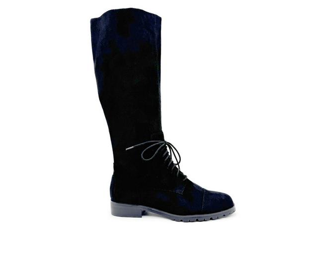 Women's Chelsea Crew Midnight Knee High Boots in Black Micro color