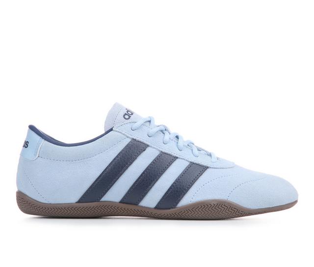 Women's Adidas Grand Court Lo Sneakers in Blue/Nvy/Gum color