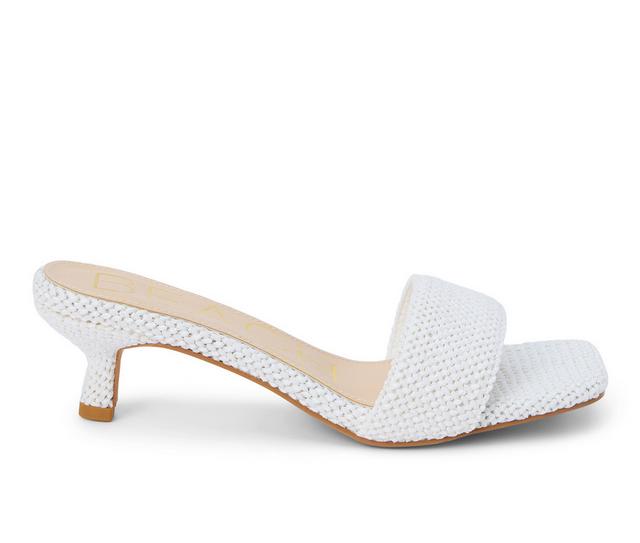 Women's Beach by Matisse Capricorn Kitten Heel Sandals in White color