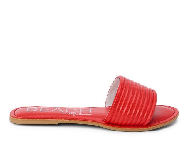 Women's Beach by Matisse Troller Dress Sandals in Cherry Red color