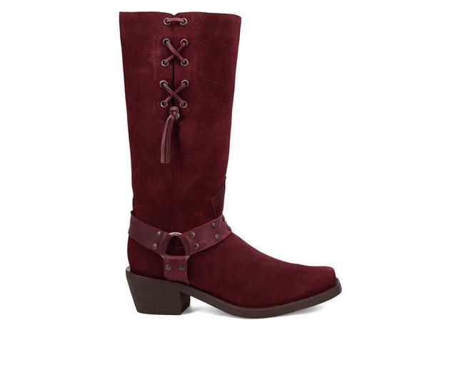 Men's Dingo Boot Bronco Boots in Burgundy color