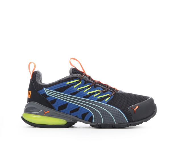 Boys' Puma Voltaic Evo Preschool Running Shoes in Black/Orng/Yllw color