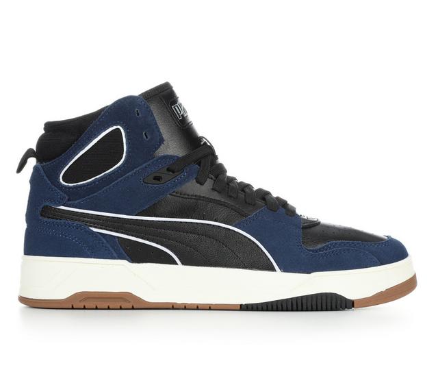 Men's Puma RBD Break Mid Sneakers in Blue/Black color