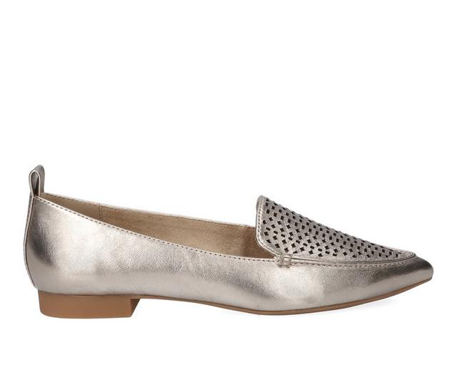 Women's Bella Vita Alessi Perf Flats in Champagne color