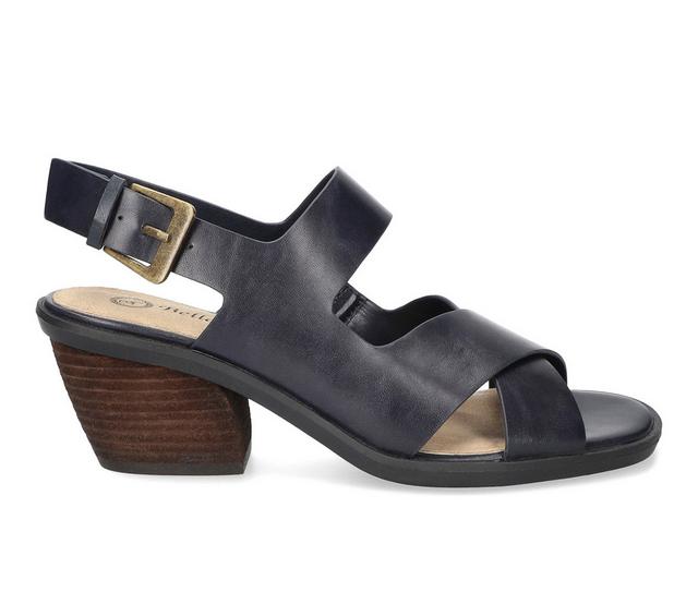 Women's Bella Vita Cameron Heeled Sandals in Navy color