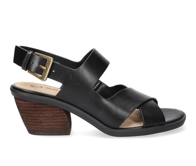 Women's Bella Vita Cameron Heeled Sandals in Black color