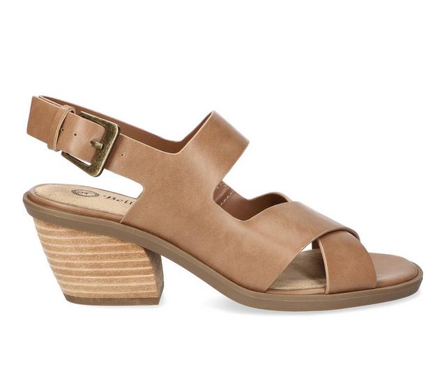 Women's Bella Vita Cameron Heeled Sandals in Nude color
