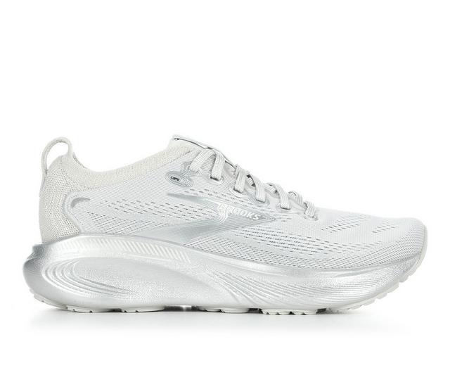 Women's Brooks Adrenaline GTS 25 Running Shoes in Silver color