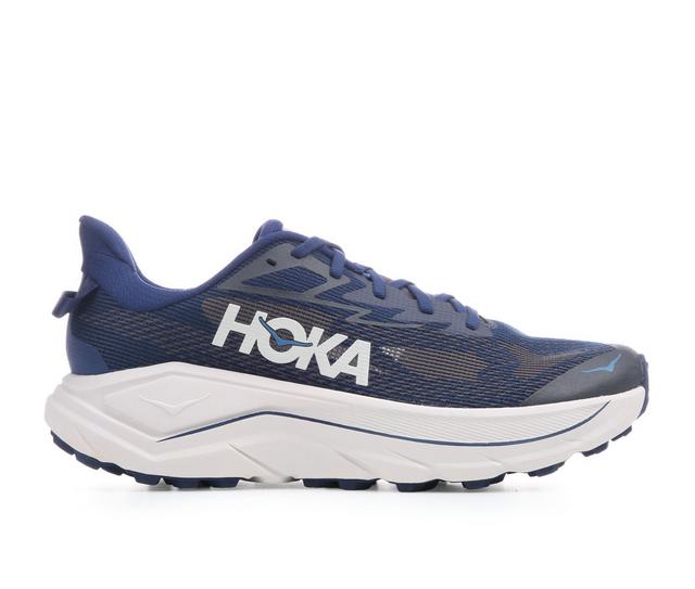 Men's Hoka Challenger 8 Trail Running Shoes in Midnight Navy color