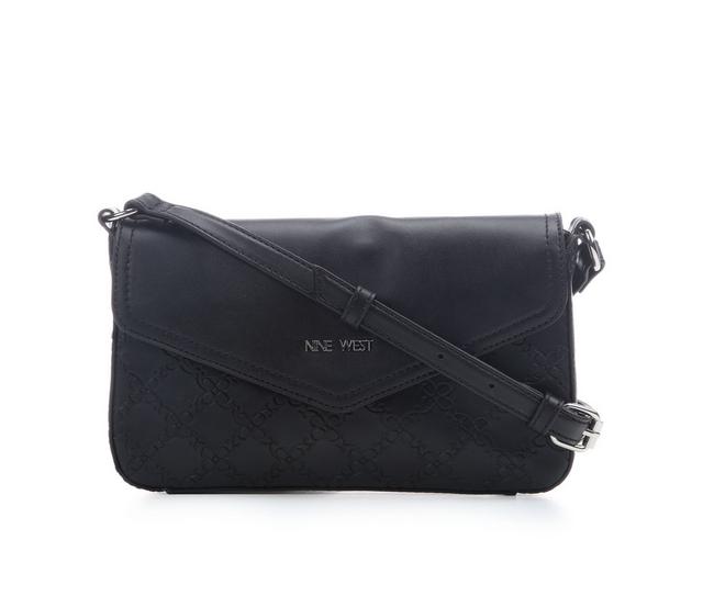 Nine West Bowie Flap Crossbody Handbag in Black color